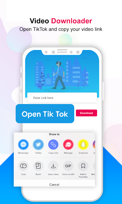 Video Downloader For All TikTok - NO Watermark Screenshot 0