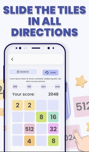 2048 Merge: Puzzle Challenge Schermafbeelding 1