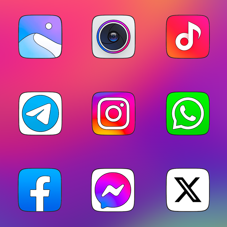 MIUl Carbon Icon Pack Mod 螢幕截圖 2