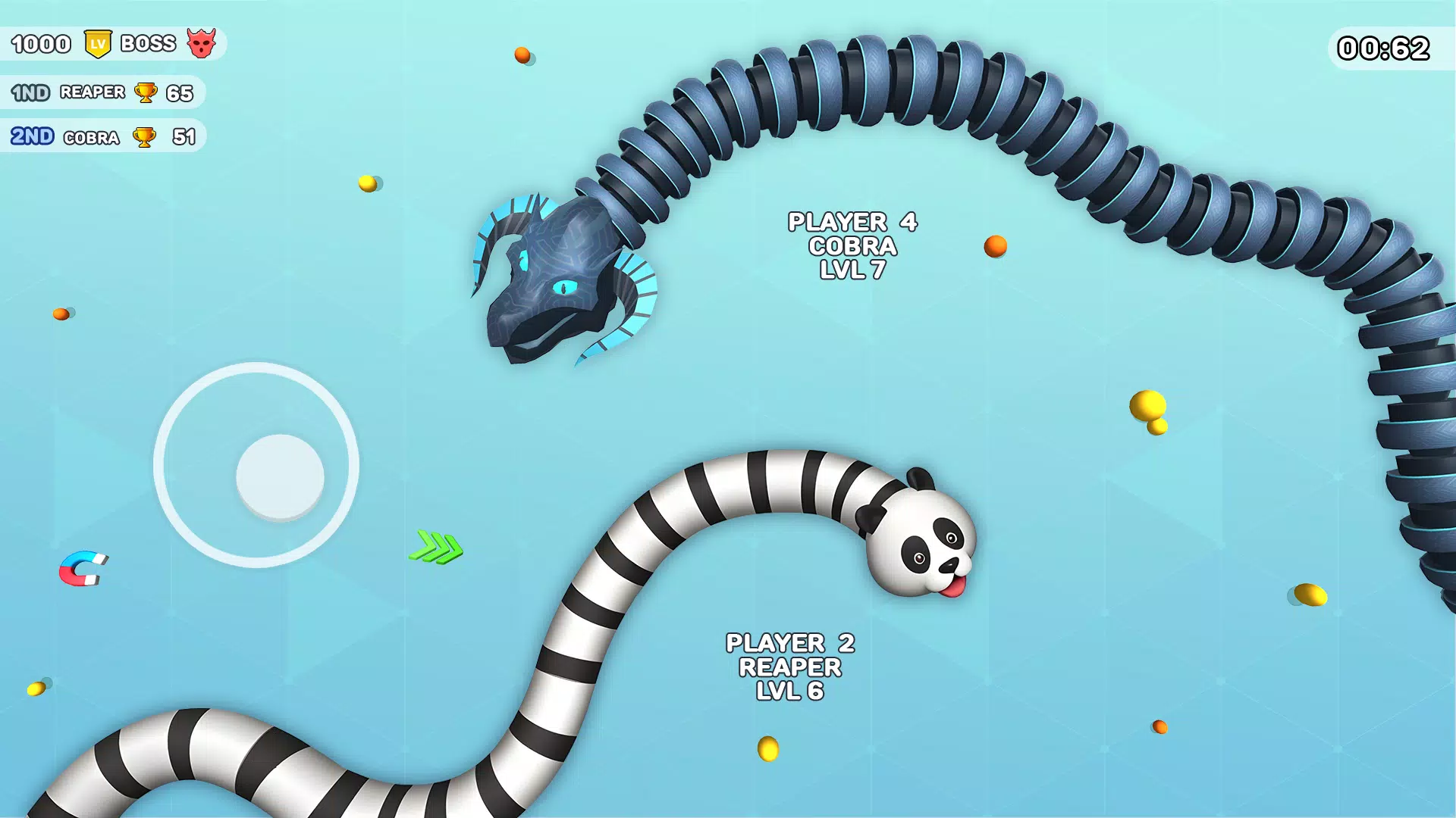 Worms Clash - Snake Games Captura de tela 2