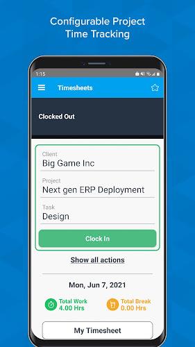 Timesheets - Time Tracking App 螢幕截圖 2