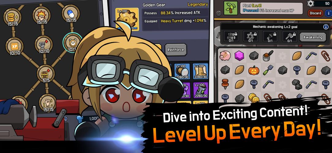 Mechanic Legends : Idle RPG ဖန်သားပြင်ဓာတ်ပုံ 3