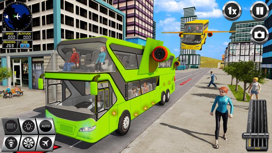 Flying Bus Simulator Bus Games Screenshot 3