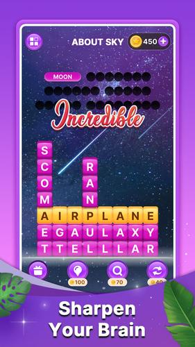 Word Search Block Puzzle Game Tangkapan skrin 2