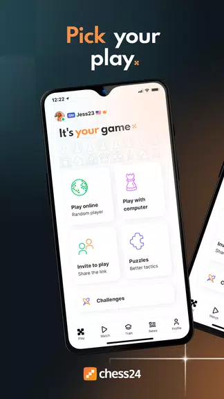 chess24 > Play, Train & Watch应用截图第0张