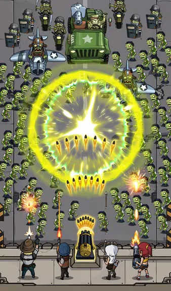 Zombie War Idle Defense Game 螢幕截圖 2