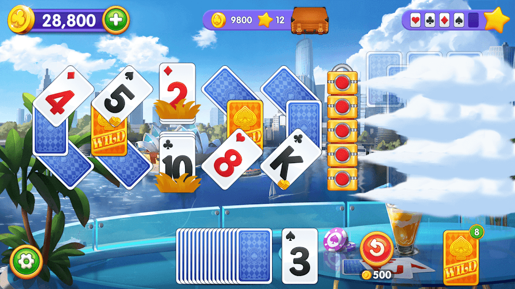 Solitaire Trip: Classic Tripeaks Card Game Capture d'écran 2