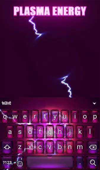 Plasma Keyboard & Wallpaper Captura de pantalla 1