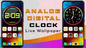 Analog & Digital Clock स्क्रीनशॉट 0