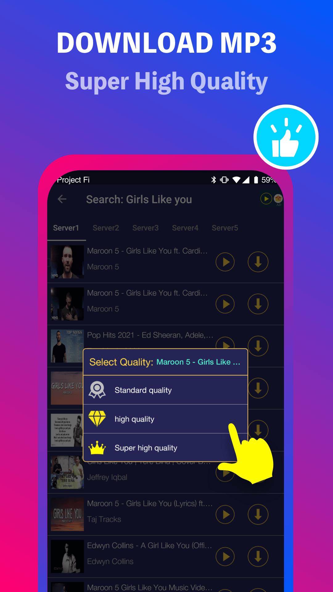 Music Downloader Download MP3 Ảnh chụp màn hình 2