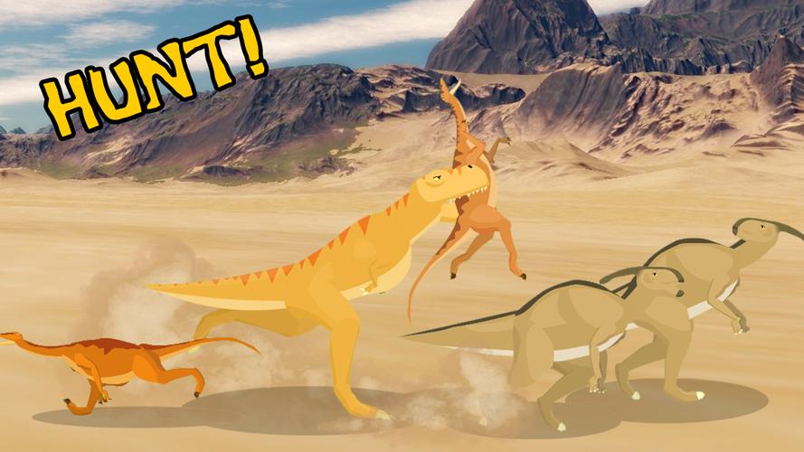 T-Rex Fights Raptors Zrzut ekranu 2