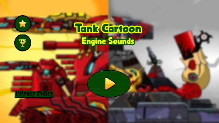 Tank Cartoon : Engine Sounds Captura de tela 0