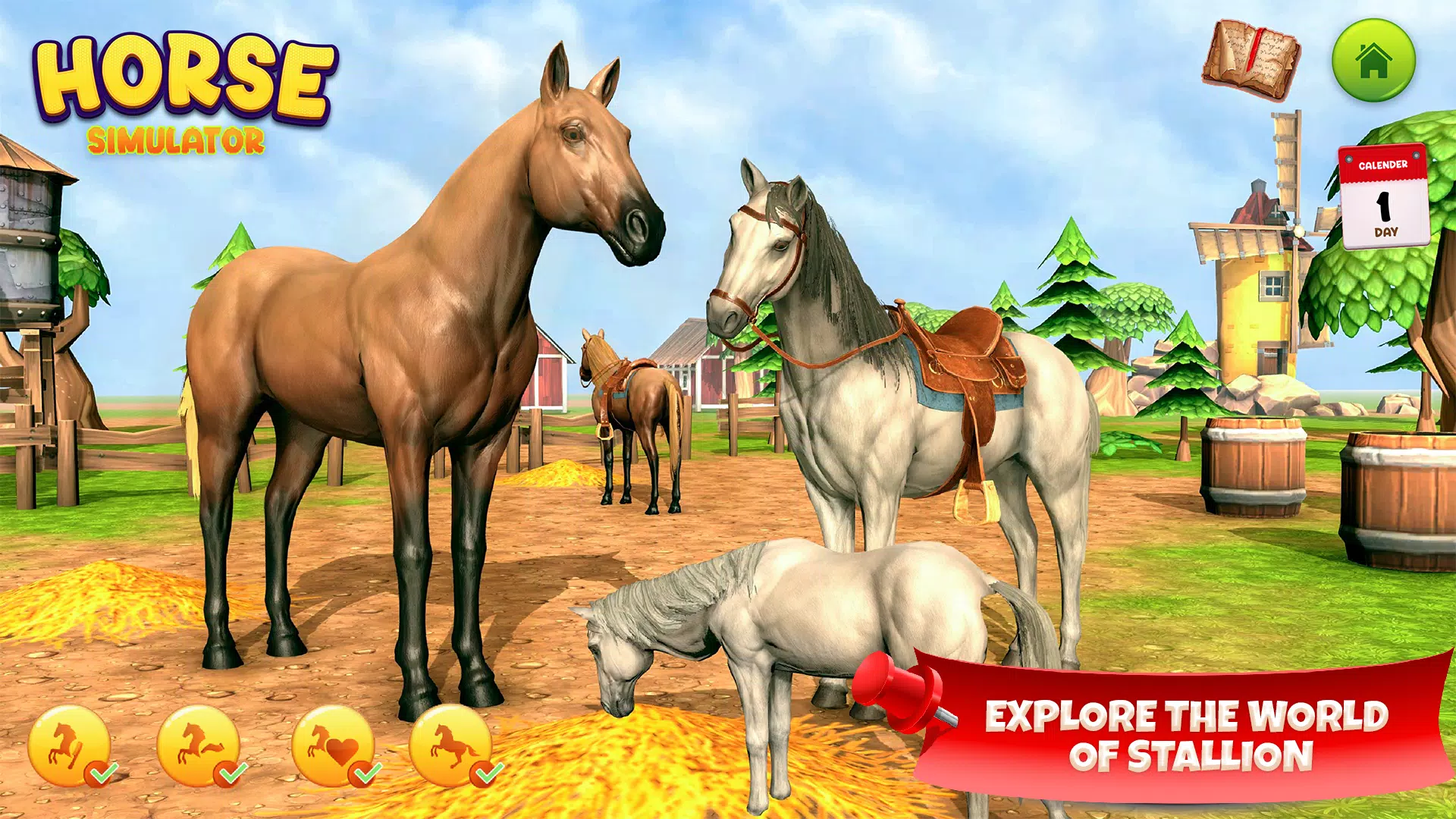 Horse Simulator Family Game 3D 螢幕截圖 3