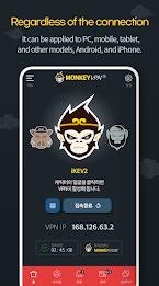 MonkeyVPN-Perfect 3 ways VPN Ảnh chụp màn hình 2