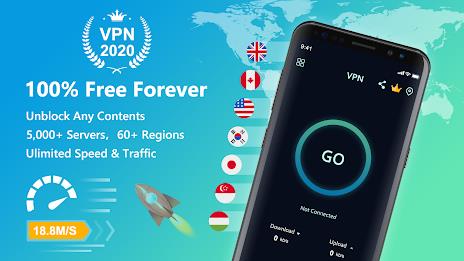 Free VPN Super™ -Fast & Secure 螢幕截圖 0