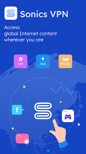 Sonics VPN - Fast VPN proxy Screenshot 0