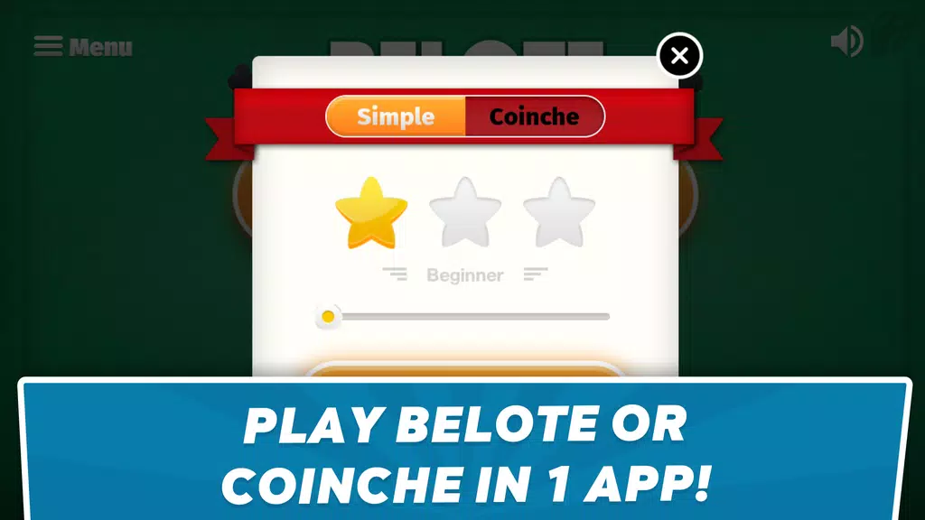 Belote Coinche - card game 螢幕截圖 1