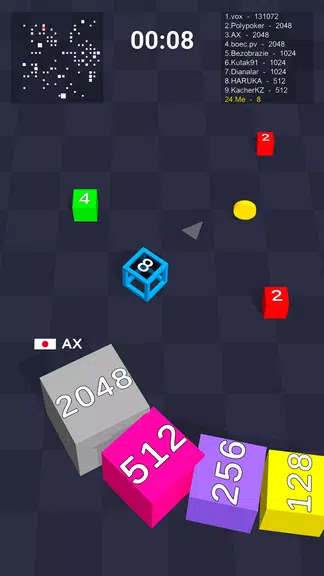 Cube Arena 2048: Merge Numbers Ảnh chụp màn hình 1
