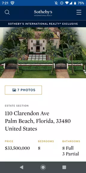 Schermata Sotheby's International Realty 1