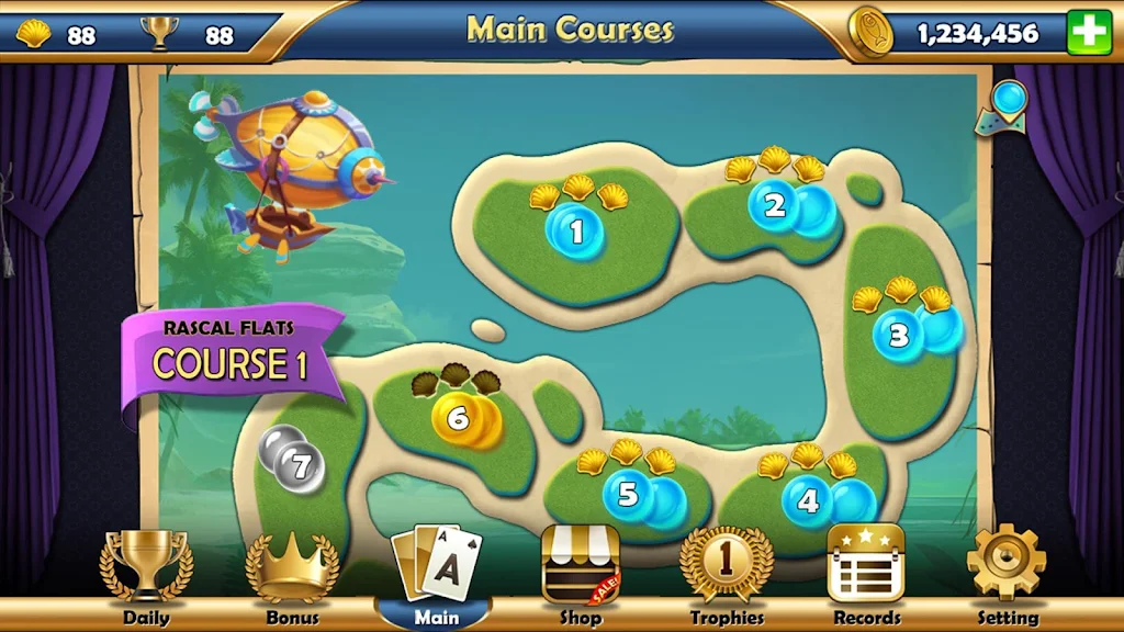 Seagirt Solitaire Screenshot 1