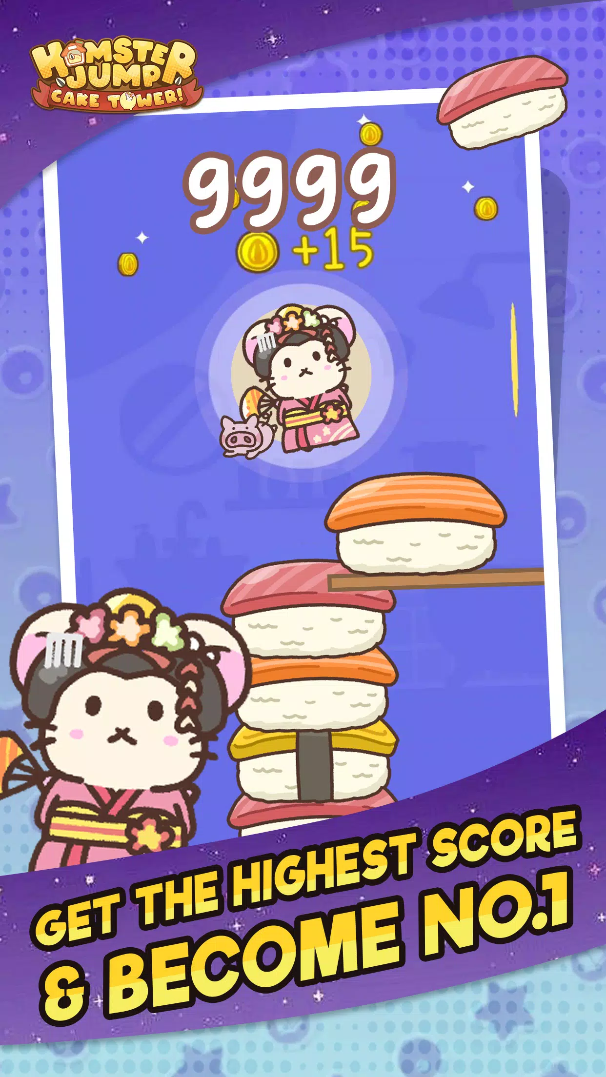 Hamster Jump: Cake Tower! スクリーンショット 1