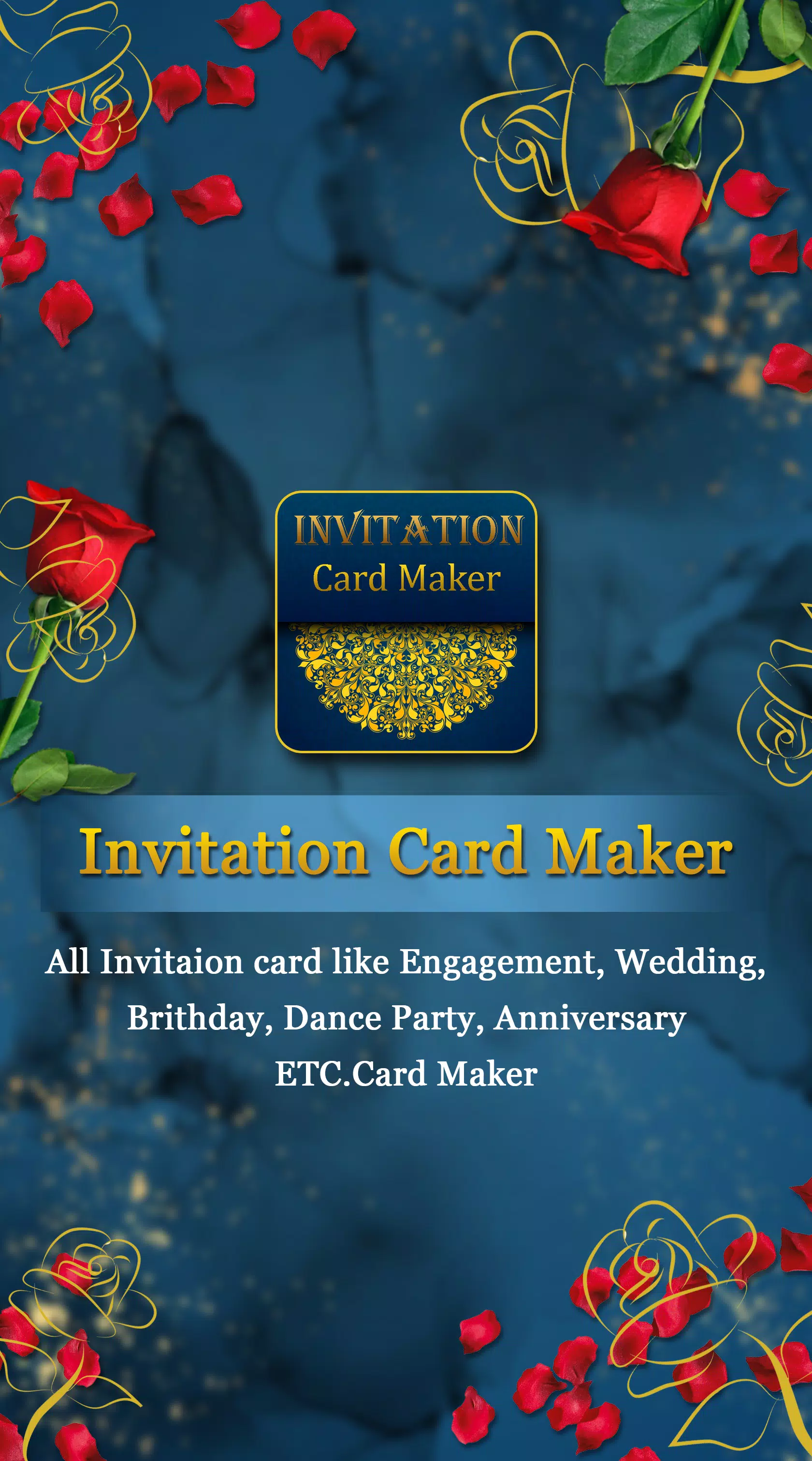 Invitation Card Maker Captura de pantalla 0