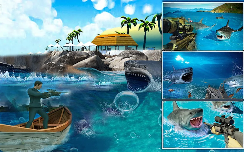 Real Whale Shark Hunting Games Ekran Görüntüsü 3