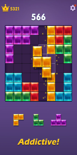 Blocks Puzzle: Gem Blast Ekran Görüntüsü 1