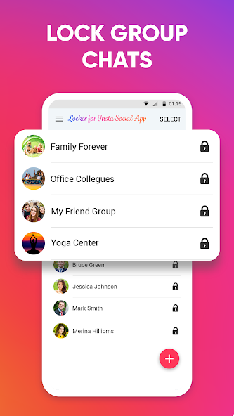 Locker for Insta Social App Mod ဖန်သားပြင်ဓာတ်ပုံ 1