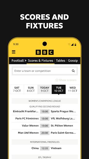 BBC Sport - News & Live Scores Screenshot 0