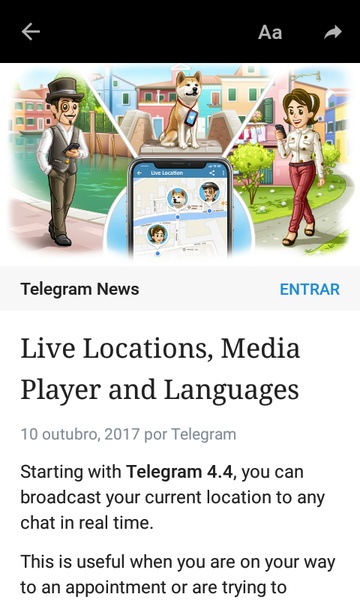 Telegram Black Screenshot 1