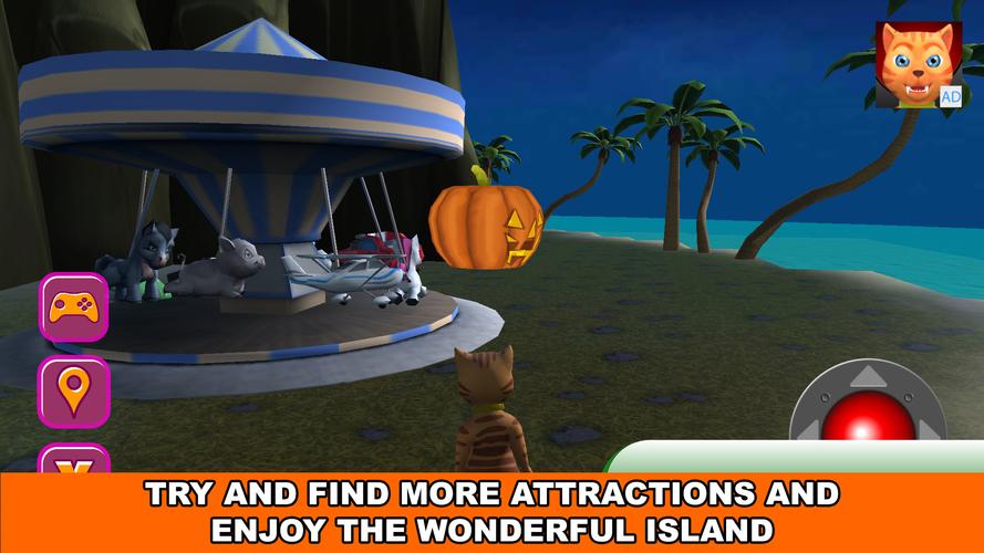 Halloween Cat Theme Park 3D 스크린샷 3