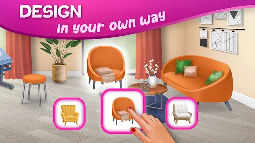 DesignVille: Home Design Game स्क्रीनशॉट 1