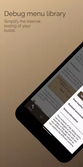 Beagle - Debug menu demo স্ক্রিনশট 0