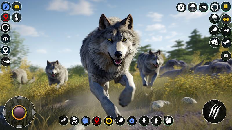 Wolf Simulator: Wild Wolf Game Tangkapan skrin 2