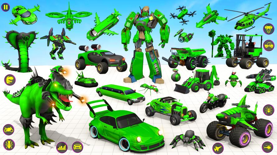 Heli Robot Car Game:Robot Game ဖန်သားပြင်ဓာတ်ပုံ 1