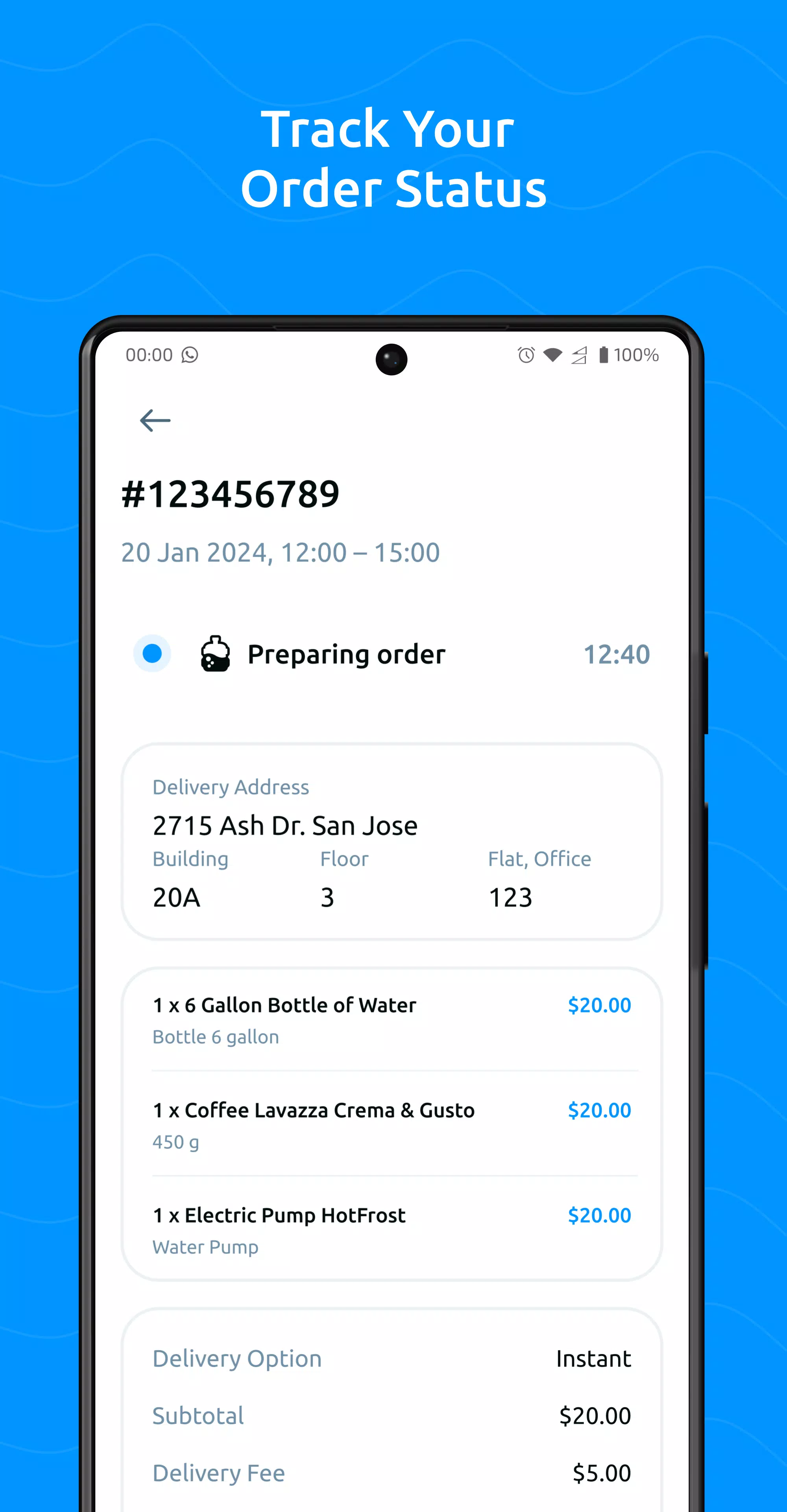 Water Delivery应用截图第2张