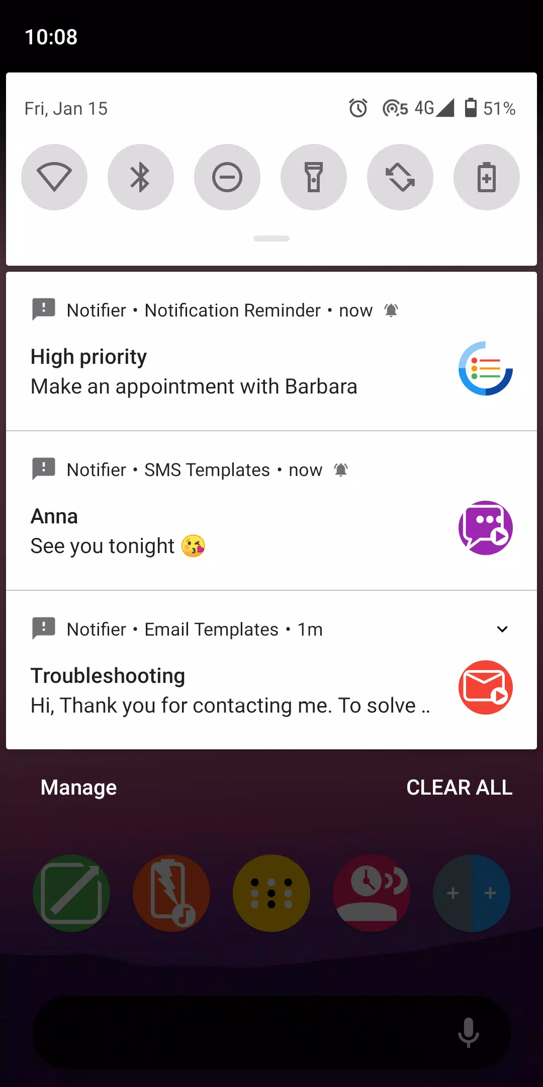 Fake Notifications Ảnh chụp màn hình 1