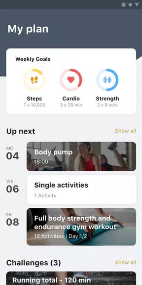 MyPersonalTrainer - FitnessApp Ảnh chụp màn hình 0