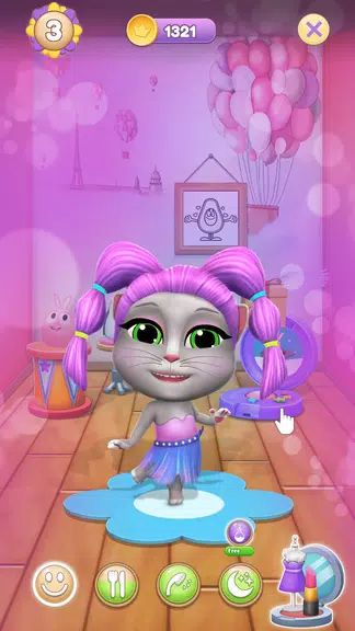 Virtual Pet Lily 2 - Cat Game स्क्रीनशॉट 1