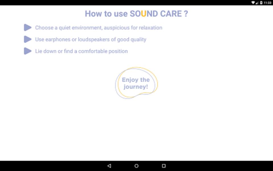 SOUND CARE Captura de tela 2