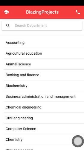 Schermata Project topics app - final yea 0