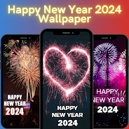 Happy New Year 2024 Wallpaper Ekran Görüntüsü 0