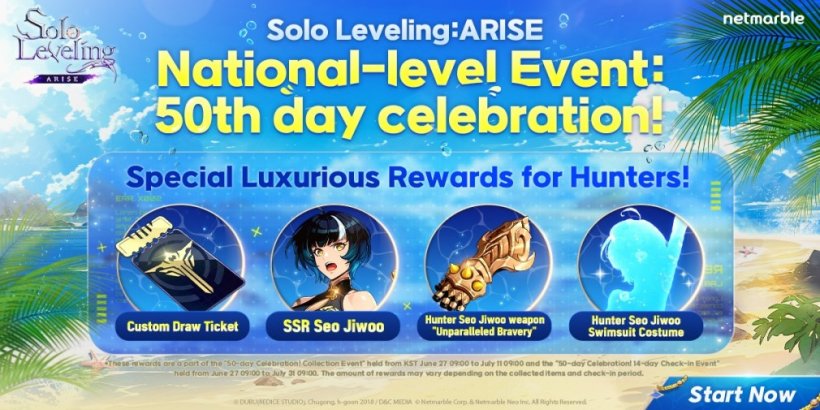 Solo Leveling: Arise celebra il suo cinquantesimo giorno dal lancio con numerosi premi