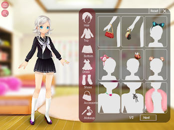 Anime Girl Creator & Dress Up 螢幕截圖 0