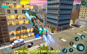 Flying Panther Robot Hero Game Screenshot 0