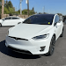 Electric Tesla Model X Driver