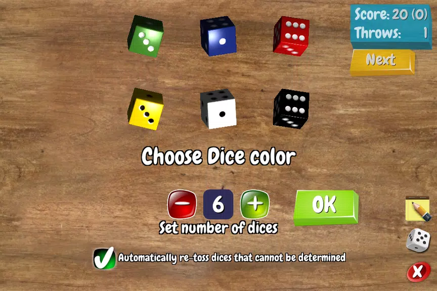 Pocket Dices ภาพหน้าจอ 0