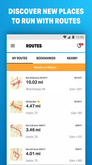 Laufen mit MapMyRun Screenshot 2