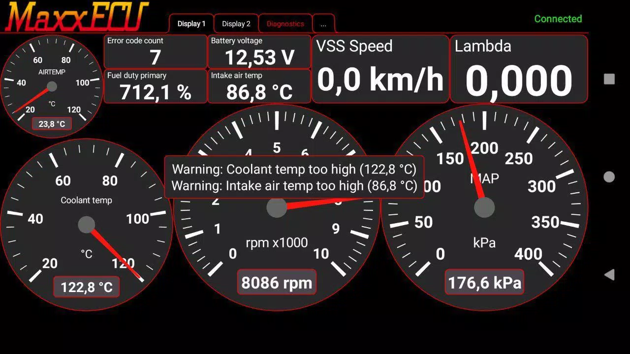 MaxxECU MDash 螢幕截圖 1